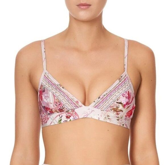 Camilla Istenanya‎ Soft Bra With Back Clip Small Bralette Crop Pink